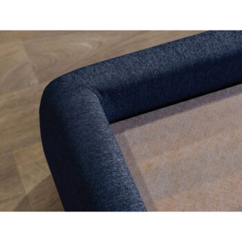 Tmavomodrá čalúnená dvojlôžková posteľ s úložným priestorom a roštom 180x200 cm Garancia – Bobochic Paris - Image 2