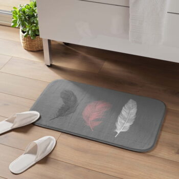 Sivá kúpeľňová predložka 45x75 cm Penelope – douceur d'intérieur – Obrázok 2