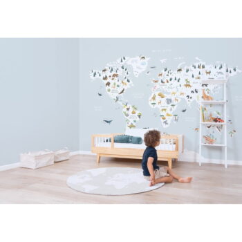 Detská tapeta 400 cm x 248 cm Animals World Map – Lilipinso - Image 3