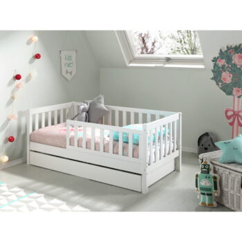 Biela detská posteľ Vipack Junior, 70 x 140 cm - Image 3