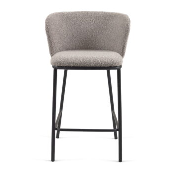 Svetlosivá barová stolička (výška sedadla 65 cm) Ciselia – Kave Home - Image 5