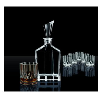 Súprava karafy a 6 pohárov na whisky z krištáľového skla Nachtmann Aspen Whisky Set – Obrázok 3