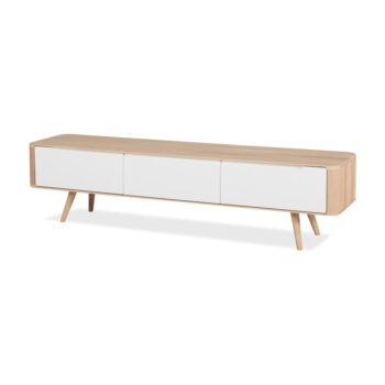 Televízny stolík z dubového dreva Gazzda Ena, 180 × 42 × 45 cm - Image 3
