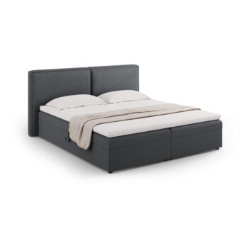 Tmavosivá boxspring posteľ s úložným priestorom 140x200 cm Arendal – Cosmopolitan Design - Image 2