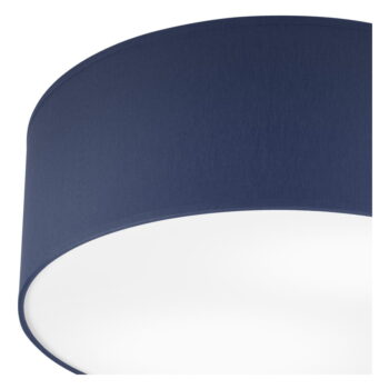 Tmavomodré stropné svietidlo s textilným tienidlom ø 35 cm Vivian – LAMKUR - Image 5