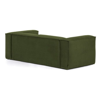 Tmavozelená menčestrová pohovka Kave Home Blok - Image 4