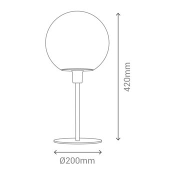 Fialová stolová lampa SULION Venus – Obrázok 2