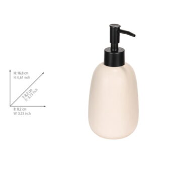 Krémový keramický dávkovač mydla 400 ml Margo – Allstar - Image 2