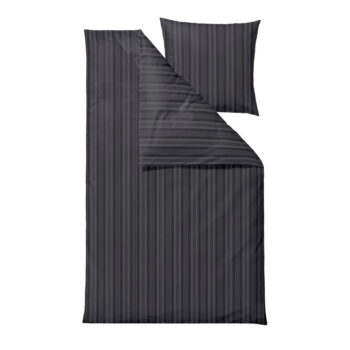 Antracitové damaškové predĺžené obliečky na dvojlôžko 200x220 cm Noble – Södahl - Image 4
