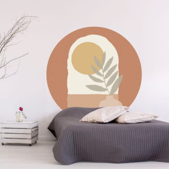 Samolepka na stenu 120x120 cm Sunrise and Olive Branch – Ambiance - Image 5