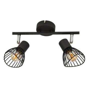 Čierne stropné svietidlo s kovovým tienidlom 39x8 cm Fly – Candellux Lighting - Image 3