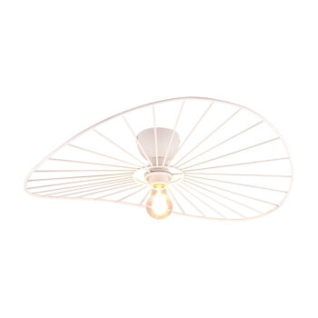 Biele stropné svietidlo ø 60 cm Chapeau – Trio - Image 2
