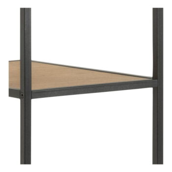 Otvorená šatníková skriňa v dekore duba v čierno-prírodnej farbe 77x165 cm Seaford – Actona – Obrázok 8