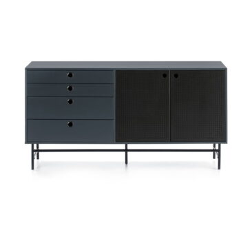 Čierno-modrá komoda Teulat Punto, šírka 150 cm - Image 5