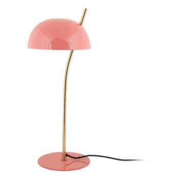 Ružová stolová lampa s kovovým tienidlom (výška 55 cm) Vivo – Leitmotiv
