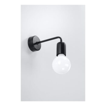 Čierne nástenné svietidlo Nice Lamps Donato - Image 2