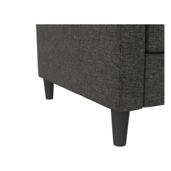 Tmavosivá zamatová pohovka 207 cm Presley – Støraa – Obrázok 8