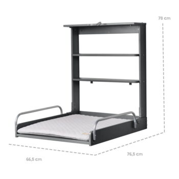 Antracitový závesný prebaľovací pult Roba style - Roba - Image 8