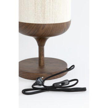 Tmavohnedá stolová lampa s textilným tienidlom (výška  50 cm) Dania – Light & Living – Obrázok 5