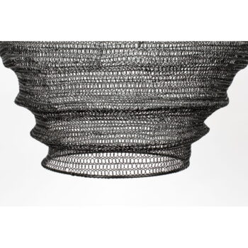 Čierne závesné svietidlo White Label Lena, ø 48 cm - Image 10