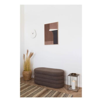 Hnedá lavica z textílie buklé Dartford – House Nordic - Image 7