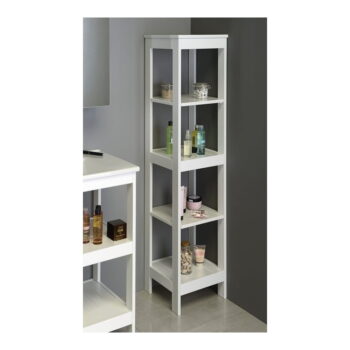 Biely kúpeľňový regál 36x156 cm Etide – Sapho – Obrázok 3