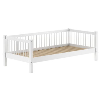 Biela detská posteľ z bukového dreva 90x200 cm Forrest – Vipack