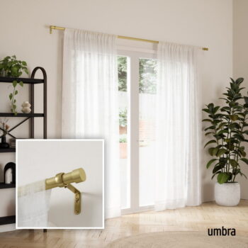 Oceľová roztiahnuteľná garniža 305 - 457 cm Cappa – Umbra - Image 3