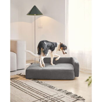 Tmavosivý pelech pre psov 96x70 cm Bowie - Kave Home - Image 5