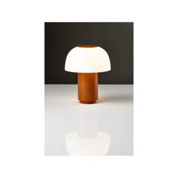 Oranžová hliníková LED stmievateľná stolová lampa (výška 22 cm) Harvest – Zone - Image 3