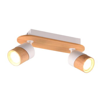 Bielo-hnedé stropné svietidlo ø 6 cm Aruni – Trio - Image 4