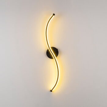 Čierne LED nástenné svietidlo Yilan – Opviq lights - Image 3