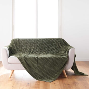 Kaki pléd z mikroflanelu 180x220 cm Arya – douceur d'intérieur