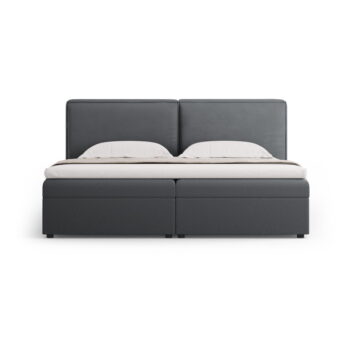 Tmavosivá boxspring posteľ s úložným priestorom 140x200 cm Arendal – Cosmopolitan Design - Image 5