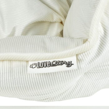 Krémový pelech pre psa ø 40 cm – Love Story - Image 3