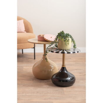 Kovový okrúhly odkladací stolík ø 46 cm Kensi – Leitmotiv - Image 2