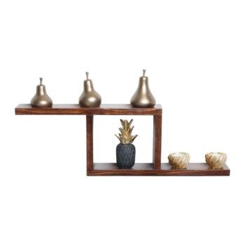Poschodová polica z jedľového dreva v prírodnej farbe 17 cm Linn – Kalune Design - Image 3