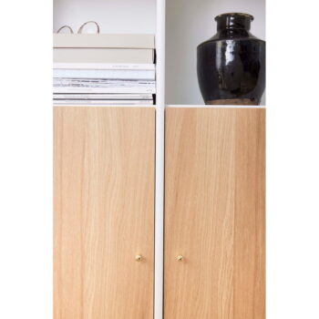 Biela knižnica v dekore duba 176x199 cm Mistral - Hammel Furniture - Image 6