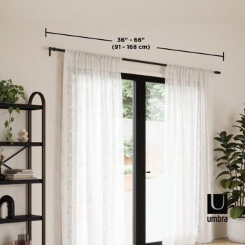 Oceľová roztiahnuteľná garniža 91 - 168 cm Cappa – Umbra - Image 7