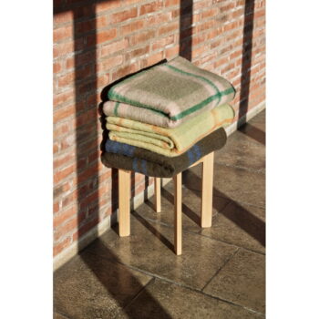 Modro-hnedá deka 200x140 cm Inlet - Hübsch – Obrázok 4