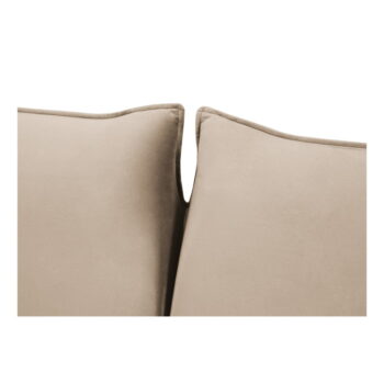 Béžová zamatová rozkladacia pohovka 194 cm Vienna – Cosmopolitan Design – Obrázok 5