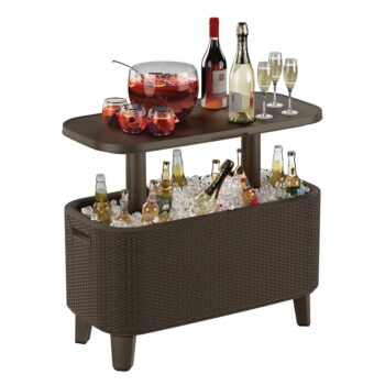 Záhradný stolík so zásobníkom na ľad 83.5x40.5 cm Bevy – Keter – Obrázok 2