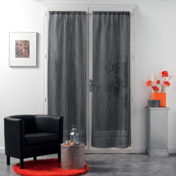 Antracitové voálové záclony v súprave 2 ks 70x200 cm Filiane – douceur d'intérieur - Image 3