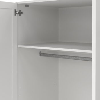 Biela šatníková skriňa 147x200 cm Billund – Tvilum – Obrázok 9