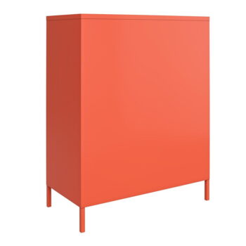 Oranžová kovová komoda Novogratz Cache, 80 x 102 cm - Image 3