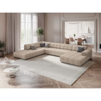 Béžová rohová pohovka (ľavý roh/do "U") Chicago – Cosmopolitan Design - Image 4