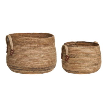 Košíky z prútia v súprave 2 ks ø 39x28,5 cm Aosta – House Nordic - Image 9