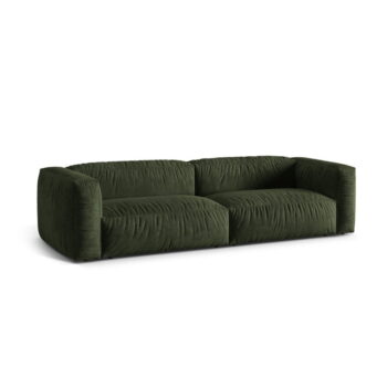 Zelená pohovka z textílie bouclé 320 cm Martina – Micadoni Home – Obrázok 2