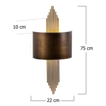 Nástenné svietidlo v zlatej farbe – Opviq lights - Image 10