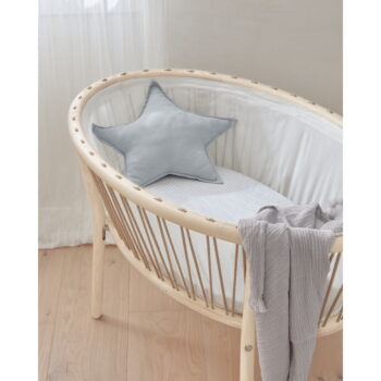 Modro-biela detská plachta z organickej bavlny Kave Home Nahima, 40 x 75 cm - Image 3